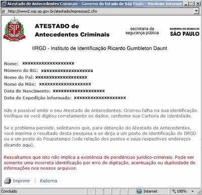 Tradução de Antecedente Criminal nos Estados Unidos